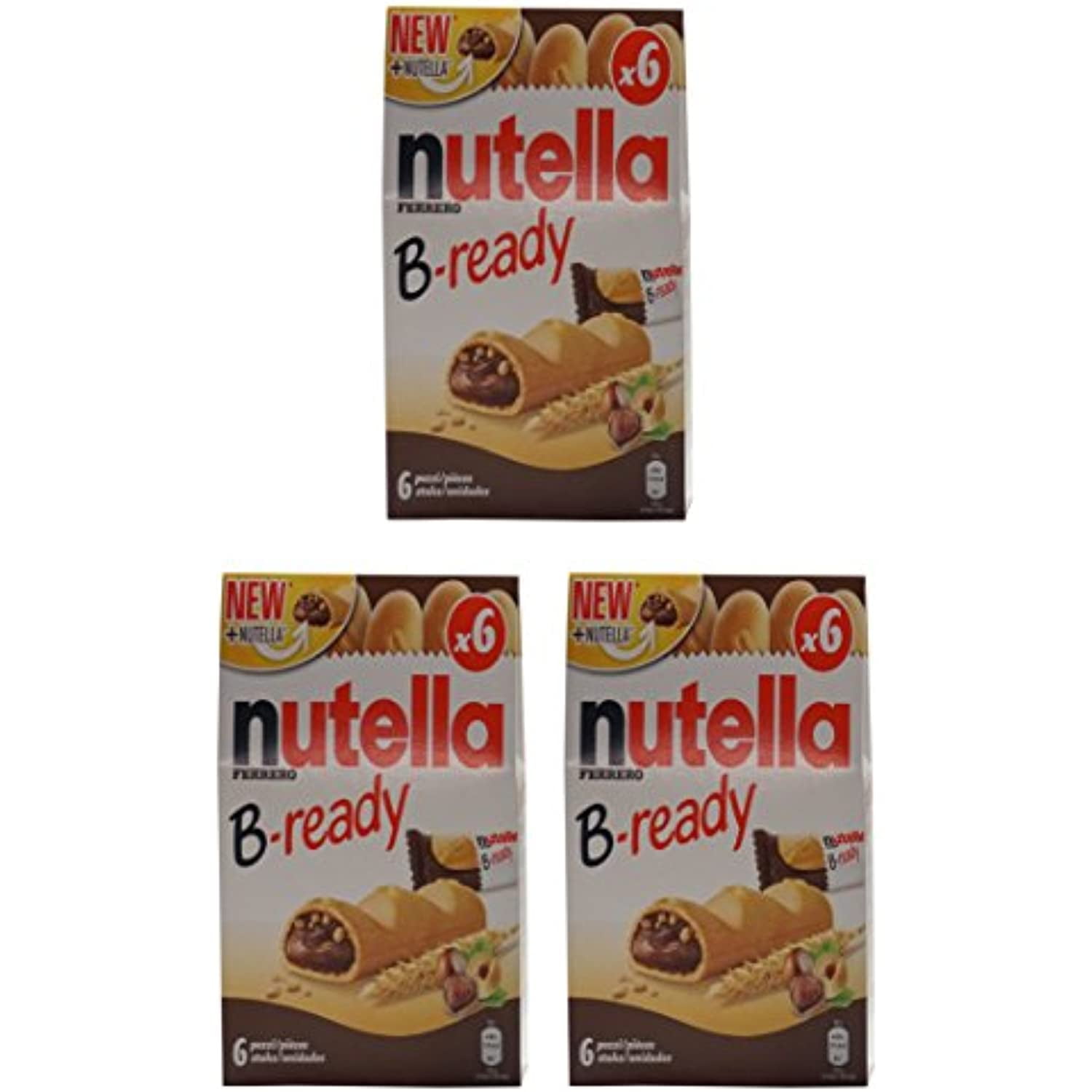 Ferrero "Nutella BReady New + Nutella " A Crisp Wafer Of Bread In The Form Of Mini Baguette