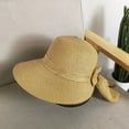 thumbnail image 6 of SikaFu Version Of The Spring And Summer Ladies Sunbats, Split Bows, Wide -Eave Fisherman Hat Temperament Out Of The Beach Basin Hat, 6 of 9