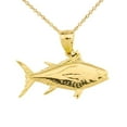 thumbnail image 1 of YELLOW GOLD YELLOWFIN TUNA FISH PENDANT :  10K  Pendant with 18" chain, 1 of 1