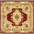 thumbnail image 1 of Unique Loom Versailles Medallion Motif Rug 8' x 8' Square Burgundy/Ivory, 1 of 1