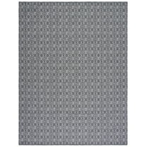 SAFAVIEH Martha Stewart Cotton Geometric Area Rug, Charcoal/Grey, 9' x 12'