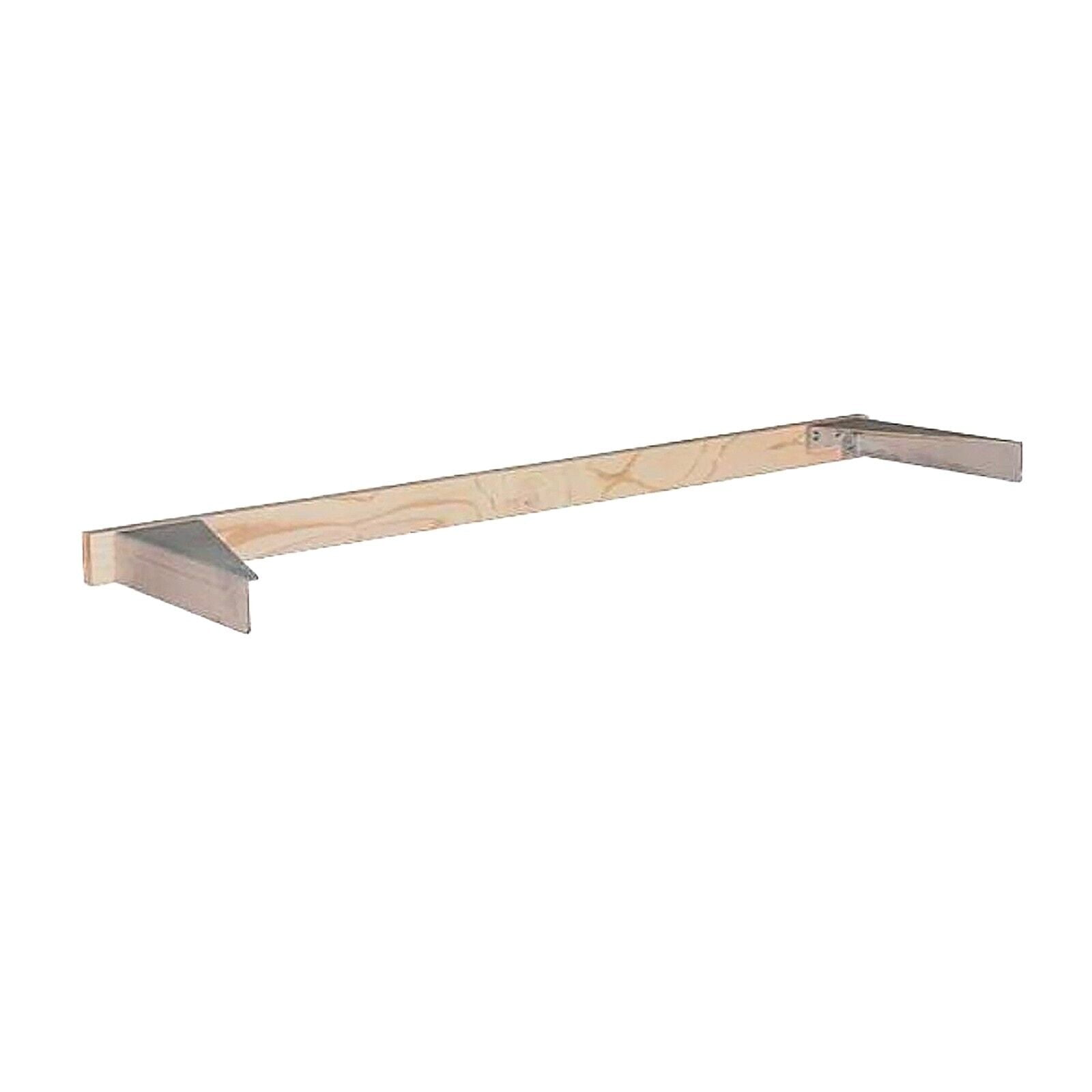Floating Shelf, 30"L x 10"D x 2.5"T, 37.5 Pound Weight Capacity, Solid Wood and MDF Construction, Paint Grade