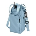 thumbnail image 3 of Bolso bandolera con portabotellas para hombre y mujer, con bolsillo frontal, estilo moderno. Azul, 3 of 9