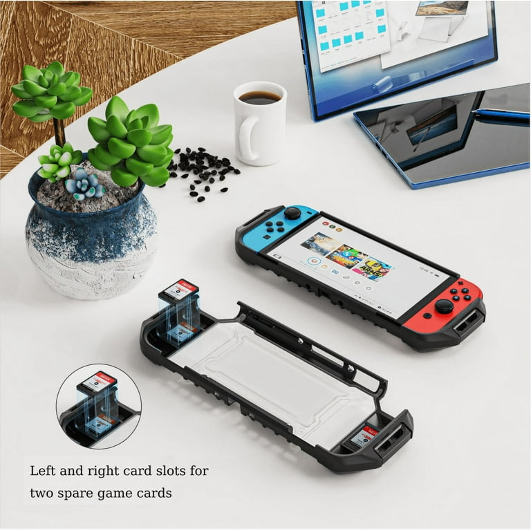 HEYSTOP Coque pour Nintendo Switch OLED Dockable, Coque Protection