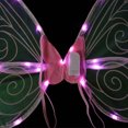 thumbnail image 2 of Luz De Elfo De Hadas Alas de mariposa, trajes de Cosplay, alas de hadas LED, alas de iluminación DIY para niños y niñas, 2 of 8