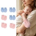 thumbnail image 2 of 6 Pairs Baby Mittens No Scratch Mittens Soft Gloves Mittens for 0-6 Months Boys Girls, 2 of 8
