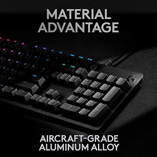 Overflod periskop magnet Logitech G513 RGB Backlit Mechanical Gaming Keyboard with GX Blue Clicky  Key Switches (Carbon) - Walmart.com