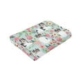 thumbnail image 6 of Wijzvio Biewer Terrier Dogs Flower Floral Throw Blanket Soft Fuzzy Fleece Blanket For Couch Bed Living Room Decoration 50"X40", 6 of 9