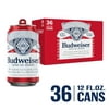 Budweiser Beer, 36 Pack 12 fl. oz. Aluminum Cans, 5.0% ABV, Domestic Lager
