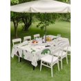 thumbnail image 4 of Outdoor Tablecloth with Umbrella Hole for Patio/Picnic/Party/Camping, Cartoon Dinosaurs Waterproof Table Cloth Rectangle Table Cover Washable, Funny Cute Farmhouse Mountain Leaves (54"x 80"), 4 of 8