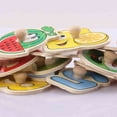 thumbnail image 2 of Wooden Montessori Toddler Puzzles for 1 2 3 4 Years Old, Fruit Vegetable Number Letter, Kids Preschool Educational Peg Puzzle Set, 2 of 5