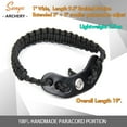 thumbnail image 3 of SUNYA Archery Bow Wrist Sling, 550 Paracord Strap Comfortable on Hand.Fit Bow Stabilizer. Full Grain Leather Yoke with Brass Accessories. Mutiple Camo Loop Colors, 3 of 9