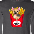 thumbnail image 4 of Inktastic Cute Frenchie in French Fries Long Sleeve T-Shirt, 4 of 5