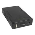 thumbnail image 1 of Talentcell Rechargeable 12V 6000mAh/5V 12000mAh DC Output Lithium ion Battery Pack for LED Strip and CCTV Camera, Portable Li-ion Power Bank with Charger, Black, 1 of 7