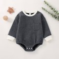 thumbnail image 4 of Baby Girl Boy Sweatshirt Bubble Romper Oversized Sweater Warm Winter Clothes, 4 of 6