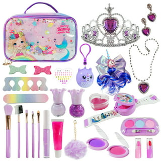Kids Makeup Kit for Girl - Washable Real Make-up Kit Toy for Little Girls,  Toddler Make up & Non-Toxic Cosmetic Set, Play Pretend Dress Up Starter