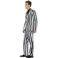 thumbnail image 4 of Humbug Suit Adult Black White Stands Out Suits Medium Male Fancy Dress Party Book Week Halloween, 4 of 6