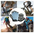 thumbnail image 4 of Meidiya Half Finger Padded Palm Lightweight Breathable Climbing Rope Gloves for Climbers, Rock Climbing, Adventure, Sailing, Kayaking, Outdoor Sports, 4 of 7