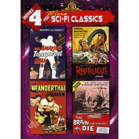 Movies 4 You: More Sci-Fi Classics - The Amazing Transparent Man / Reptilicus / The Neanderthal Man / The Brain That Wouldn't Die