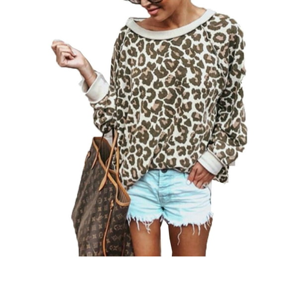 walmart leopard pullover