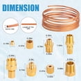 thumbnail image 4 of Kit de Tubos para Medidor de Presión de Aceite de 72 Pulgadas, Juego de Tubos de Cobre con NPT de 1/4 Pulgadas X 1/8 Pulgadas, NPT Macho de 1/8 Pulgadas, 4 of 6