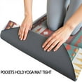 thumbnail image 3 of Bright Tribal Striped Pattern Hot Yoga Mat Towel Non Slip for Hot Yoga - Quick-Drying Yoga Mat Cover with 4 Corner Pockets with Travel Bag - Hot Yoga Towel Non Slip 74"x26", 3 of 6