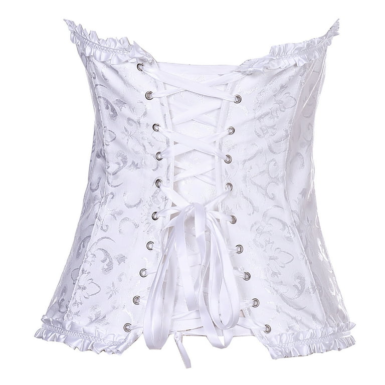 lace up layered corset（white,F） Vintage 1950's Camp Lace-Up Corset – Choux Louise