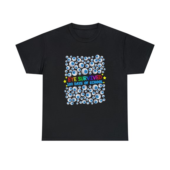 For Kids Student Eye Survived 100th Day Of School T-Shirt