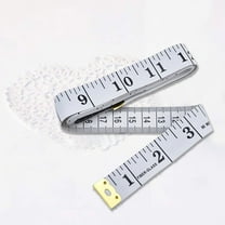 Inch Tape Measure 1.5M Long X 2.0Cm Wide [White],1X Tape Measure,Soft Tape Measure Double Scale Body Sewing Flexible Ruler for Weight Loss Ruler