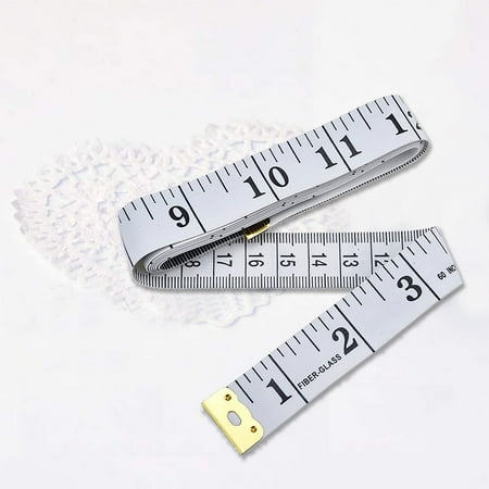 

AQITTI Stationery Soft Tape Measure Double Scale Body Sewing Flexible Ruler for Weight Loss Ruler Learning tools for Student Learning Campus Office Etc