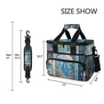 thumbnail image 3 of FORMRS Insulated Cooler Bag 24 Cans Capacity Soft Leakproof Lunch Box with Side Pockets, Blue Sea, 3 of 7