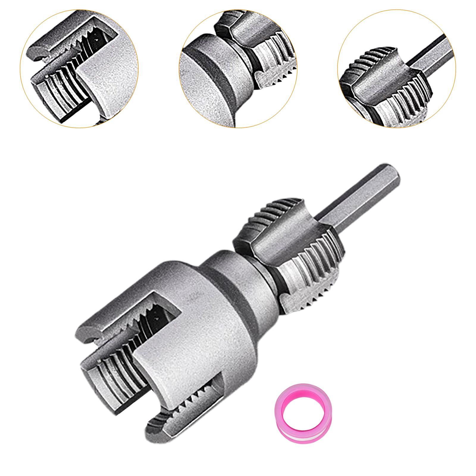 Zxpjkyu Pipe Threader, Internal And External Threader for Electric , Pipe Threading Tool 6 point