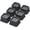 6 Pack Black, variant on Bed Risers 1 Inch Set of 9, Heavy Duty Bed Elevators Lifts Up 2,000 lbs Furniture Risers for Bed Frame and Sofa, Grey