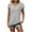 White, variant on Shirts for Women Trendy Striped V-Neck Short Sleeve Tops Casual Loose Fit Daily Work Sports T Shirts