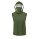 thumbnail image 4 of mfyjkho Tops De Tallas Grandes, Camiseta Unisex De Verano Informal De Color Liso Sin Mangas Con Capucha Y Protector Solar De Seda Helada Con Mascarilla Tops De Tallas Grandes Xxxxl, 4 of 8