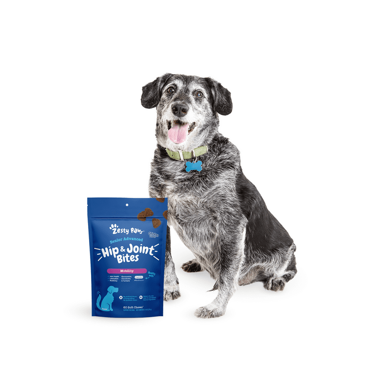 Zesty Paws Senior Advanced Hip Joint Mobility Bites, Chicken