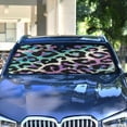 thumbnail image 3 of Iauyy Foldable Windshield Sun Shade for Cars, Interior Sun Protection for car UV Protection for Sedan/SUV/Truck, (S/M/L) Filled with Rainbow-like Patterns, 3 of 8