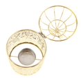 thumbnail image 3 of Guardoinrt Electroplated Metal Birdcage Shape Tea Light B- Candle Holder Gold Type B 1Set, 3 of 6