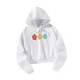 thumbnail image 4 of Sudadera con capucha Sudadera deportiva Sudaderas con capucha Patrón de colores, Tela de otoño blanca, Larga L, 4 of 8