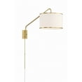 thumbnail image 6 of Crystorama Mallory 1 Light Soft Brass Task Sconce - 15"W x 22"H x 50.5"D, 6 of 10