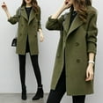 thumbnail image 1 of YOTAMI Chandail pour Femmes Automne Hiver Mode Décontractée Veste Décontractée Manteau Cardigan Ajusté Pardessus Formel Vert Armée, 1 of 4