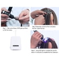 thumbnail image 4 of Kit de Extensión de Cabello Con Luz V, Mácina de Extensión de Cabello Con Luz v de 405 nm, Luz de Extensions de Cabello de Curado en V Recargable de 18 W Con 6 Cuentas Led,, 4 of 7