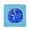 Blue, variant on Aqua Sand Dollar Coaster - Set of 4