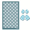 thumbnail image 1 of DIY Handmade Clay Earrings Screen Printing Tool Kit Polymer Screen Printing Template, 1 of 2