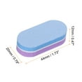thumbnail image 2 of Uxcell 40pcs Nail Buffers 100/180 Grit Mini Nail Sanding Blocks Set Blue Purple, 2 of 7