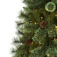 thumbnail image 4 of Nearly Natural Clear Prelit 300 LED Green Pine Artificial Christmas Tree, 6', 4 of 8