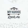 thumbnail image 4 of Inktastic My Nannie Loves Me Granddaughter Girls Baby Dress, 4 of 5