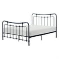 thumbnail image 3 of Ryan Full Size Metal Bed, Platform Foundation, Black Curved Spindle Frame, 3 of 5