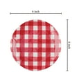 thumbnail image 2 of Supreme Housewares Gourmet Art Red Gingham Melamine Appetizer Plates, Red, 6 Inches, 2 of 3