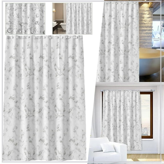 1X Shower Curtain Printed Fabric Shower Curtain Thickened Waterproof Cloud Shower Curtain With Hook Shower Curtain